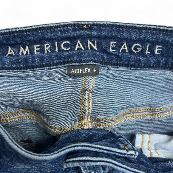 American Eagle Airflex+ Straight Leg Jeans Sz 33x34 – Stretch Denim - Picture 3 of 6